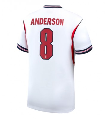 England Elliot Anderson #8 Replika Hemmatröja VM 2026 Kortärmad